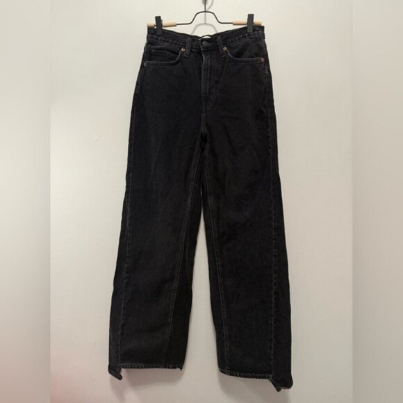 OAK + FORT OAK 23 REMIX ASYMMETRICAL HEM HIGH-RISE JEAN SIZE 26 - Picture 4 of 9